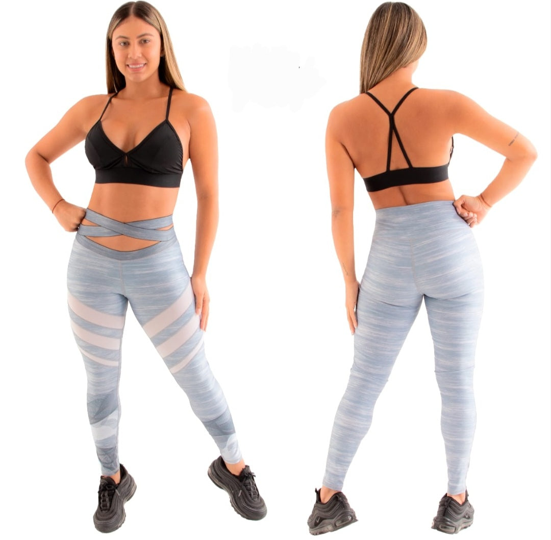 Criss cross waisted legging