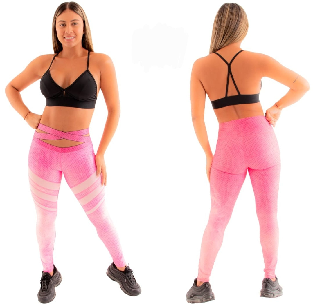 Criss cross waisted legging