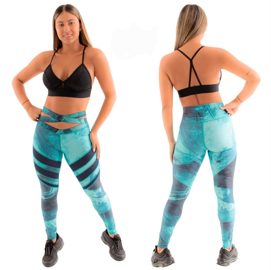 Criss cross waisted legging